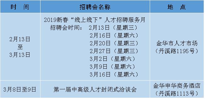 金华浦江最新招聘信息汇总